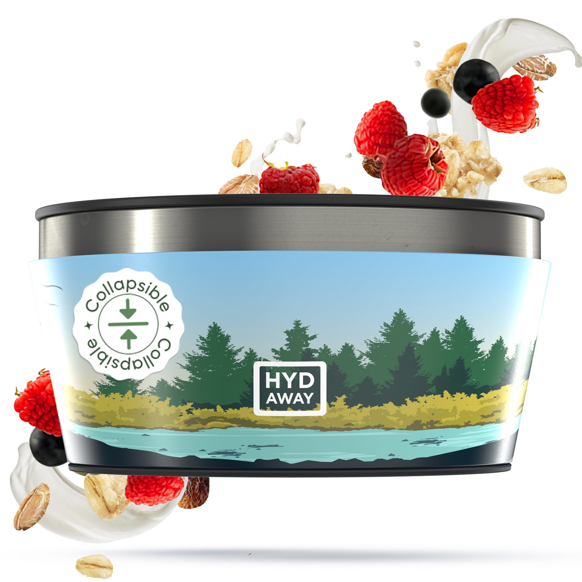 HYDAWAY-Collapsible Insulated Bowl-1Qt-Metolius#color_metolius