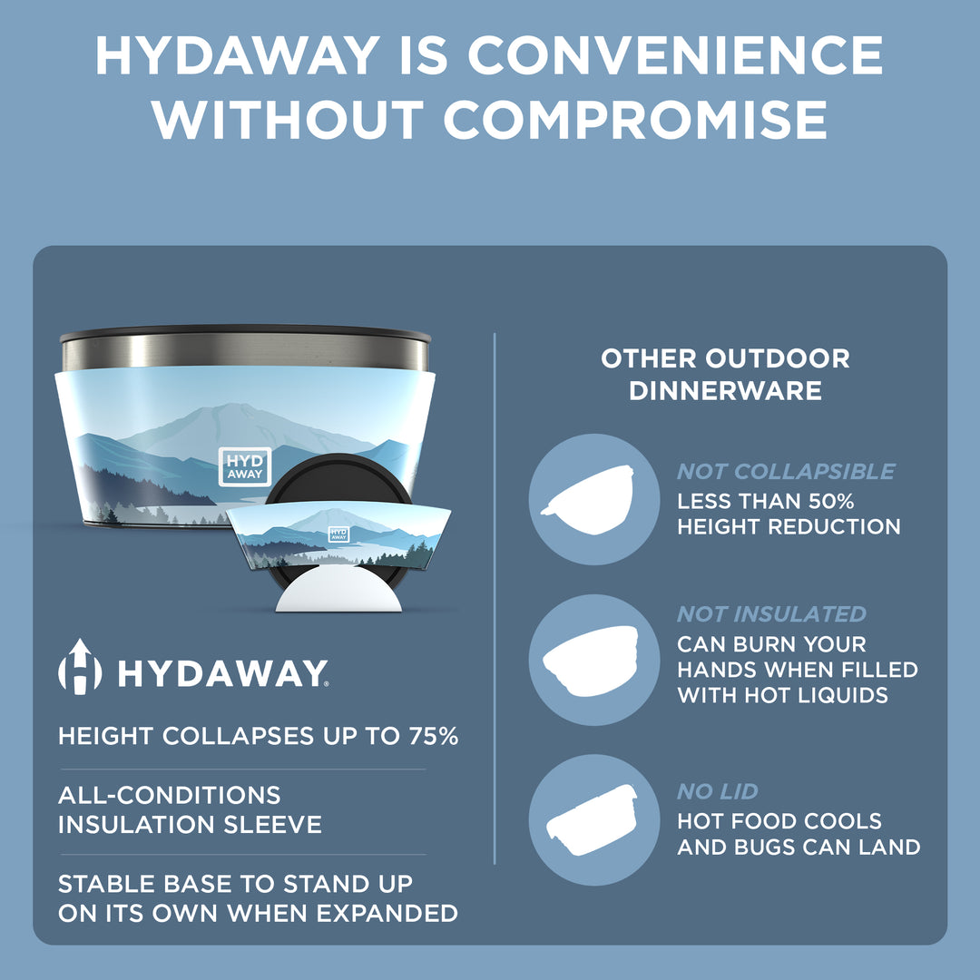 HYDAWAY-Collapsible Insulated Bowl-1Qt-Cascadia#color_cascadia