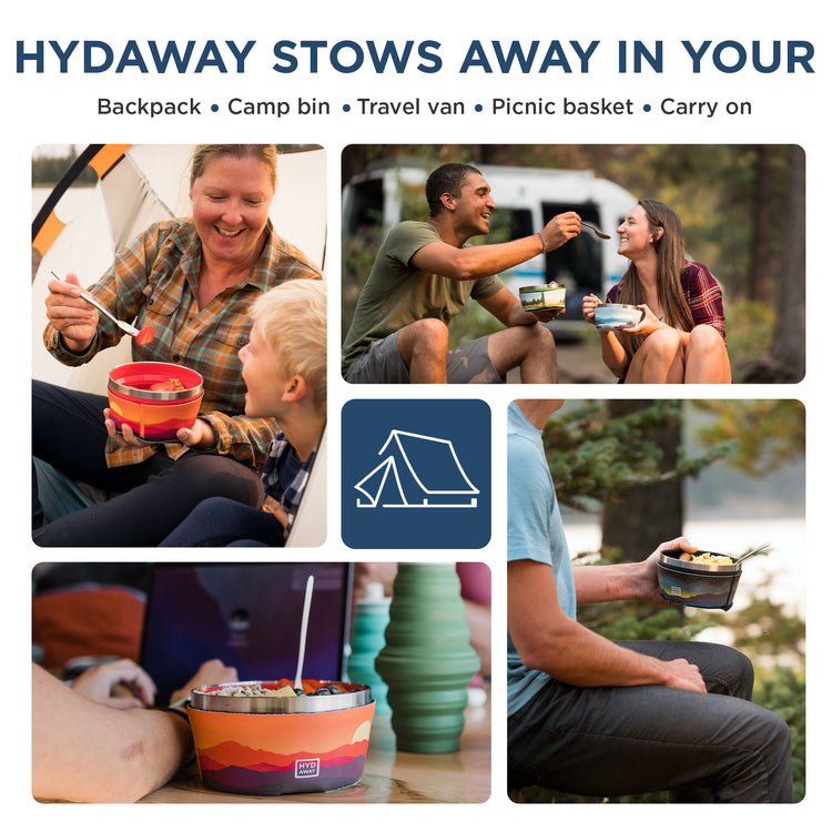 HYDAWAY-Collapsible Insulated Bowl-1Qt-Yukon#color_yukon