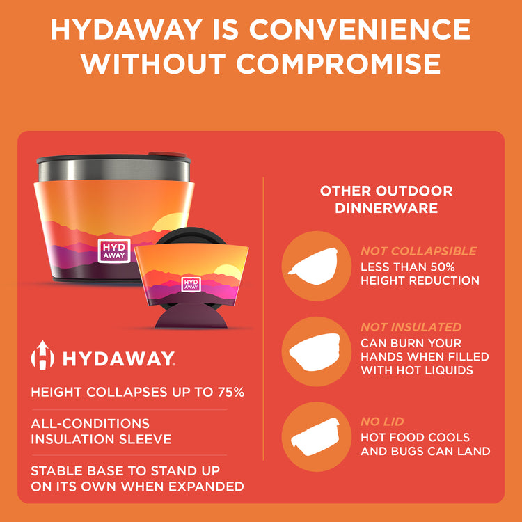 HYDAWAY-Collapsible Insulated Bowl-Mojave#color_mojave