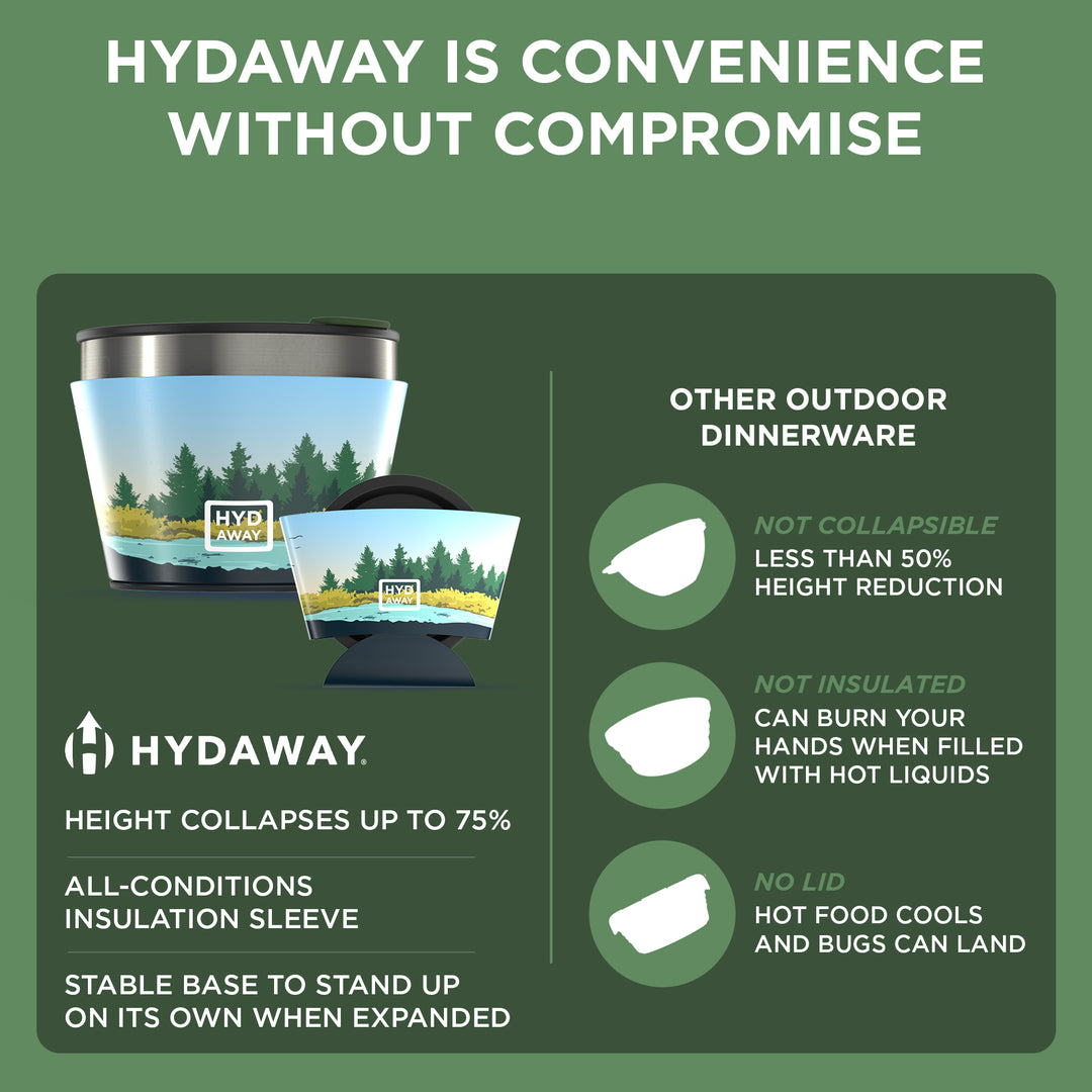 HYDAWAY-Collapsible Insulated Bowl-Metolius#color_metolius