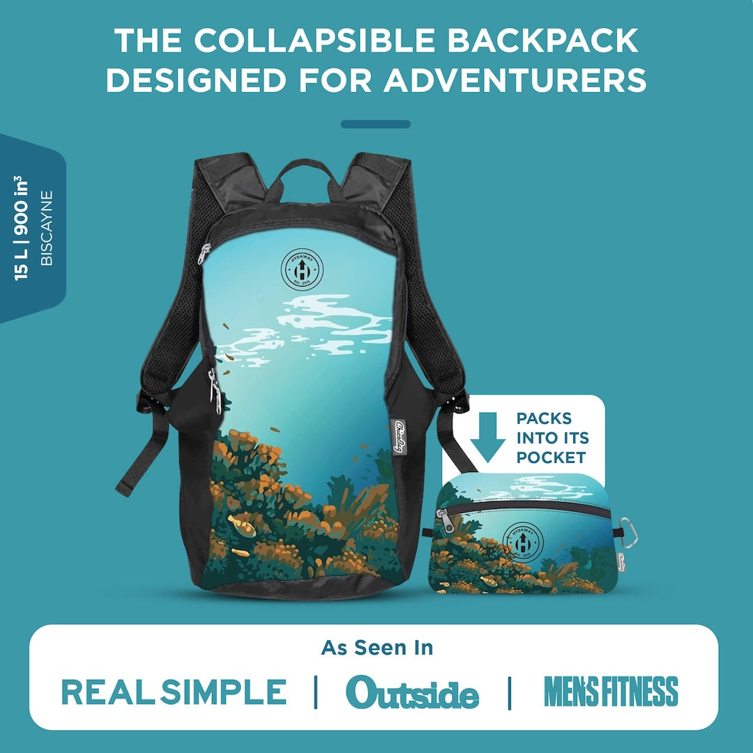 HYDAWAY-Collapsible Travel Backpack-Biscayne-#color_biscayne