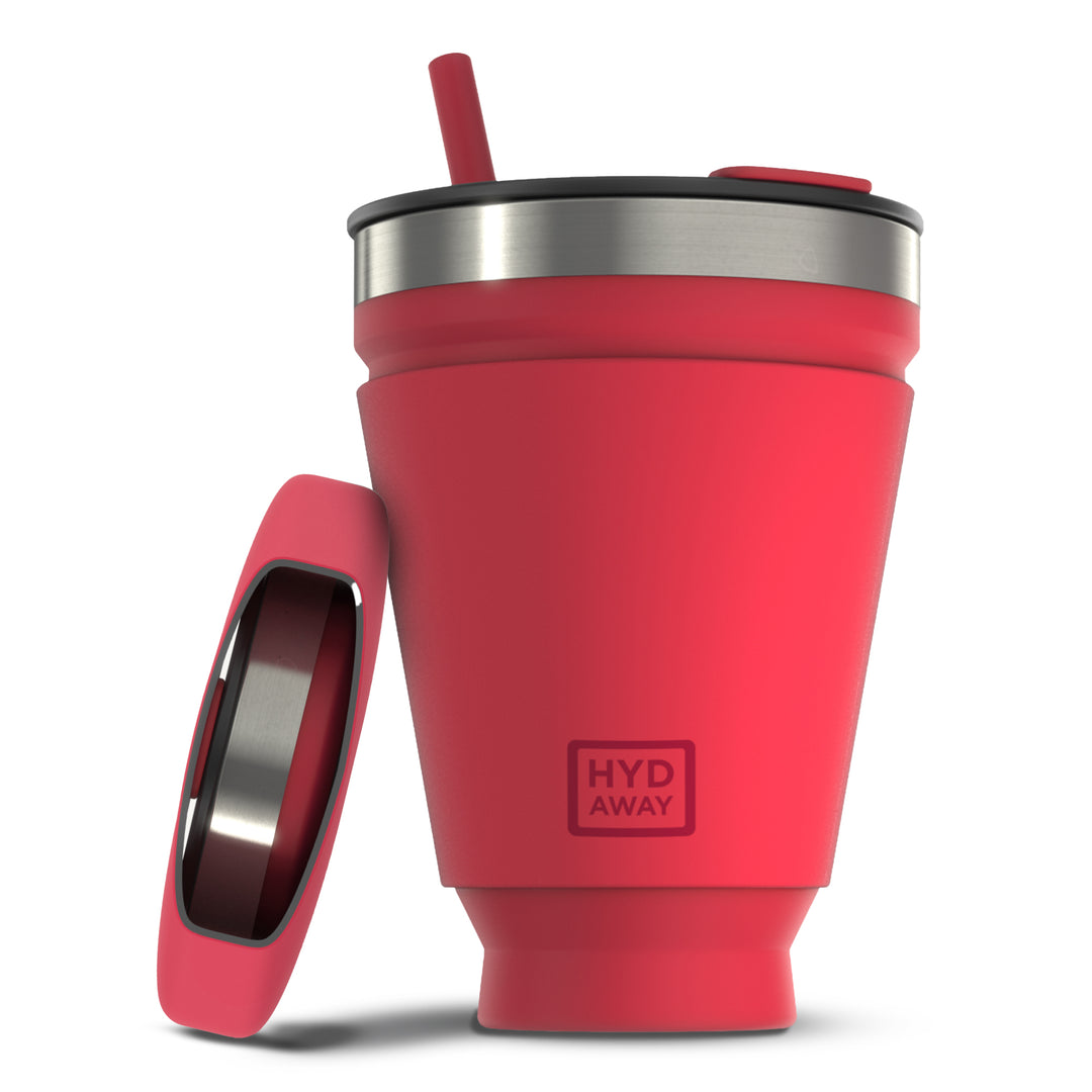 HYDAWAY Collapsible Drink Tumbler-Raspberry#color_raspberry