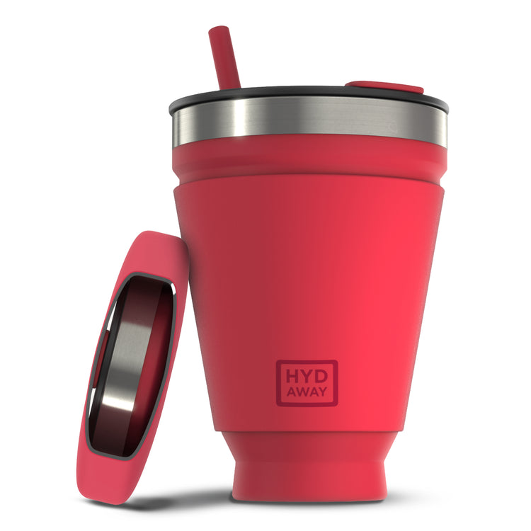 HYDAWAY Collapsible Drink Tumbler-Raspberry#color_raspberry