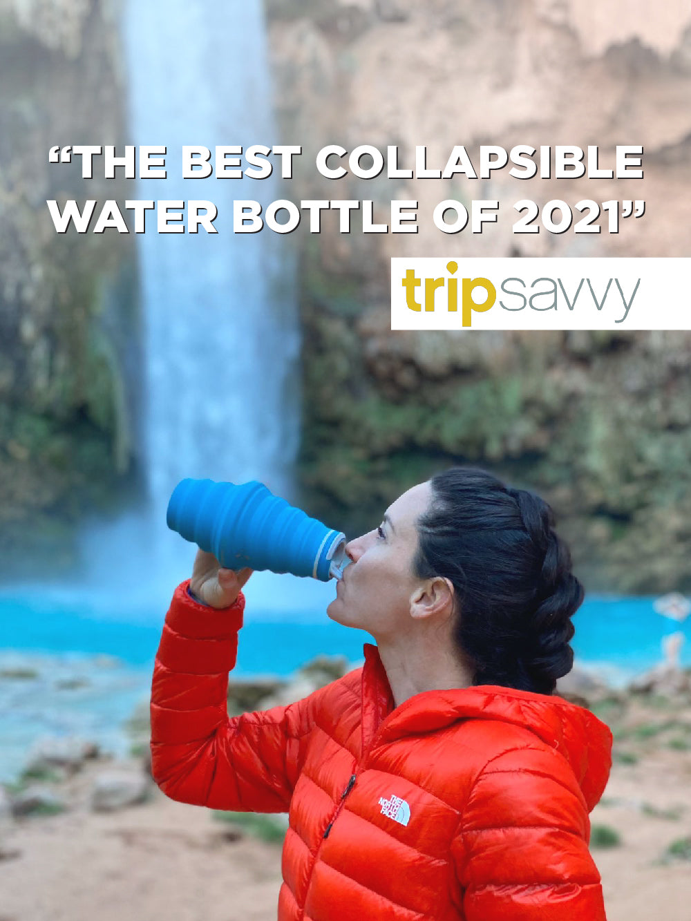 "The Best Collapsible Water Bottle of 2021" Trip Savvy HYDAWAY Collapsible Water Bottles
