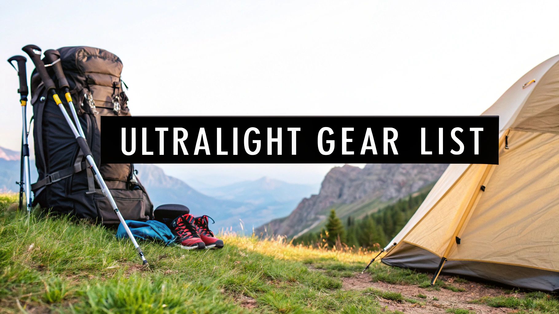 Your Ultralight Camping Gear list for Thru-Hiking