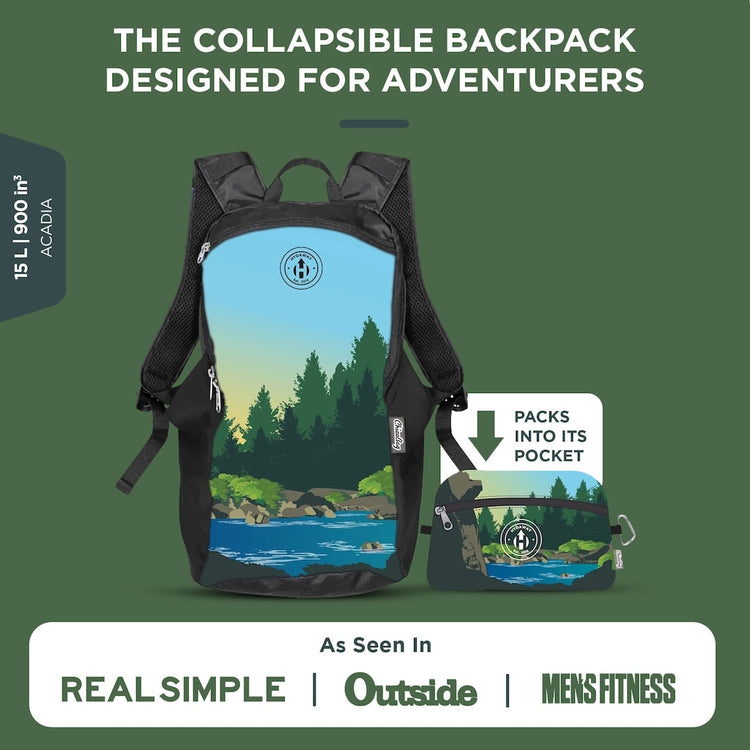 HYDAWAY-Collapsible Travel Backpack-Acadia-#color_acadia