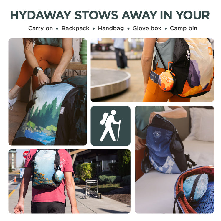 HYDAWAY-Collapsible Travel Backpack-Acadia-#color_acadia