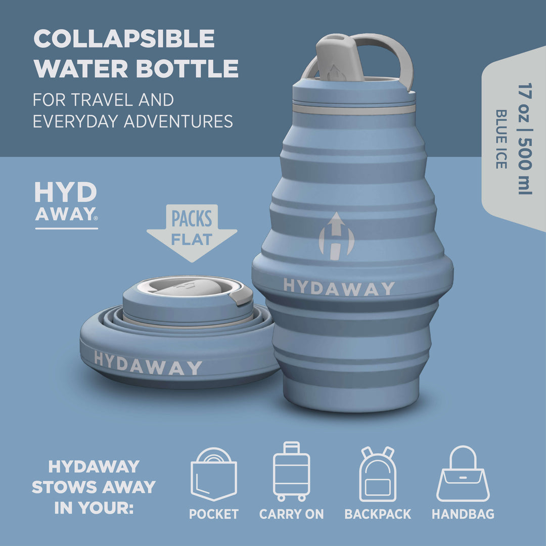 2-Pack Collapsible Water Bottles | 17oz