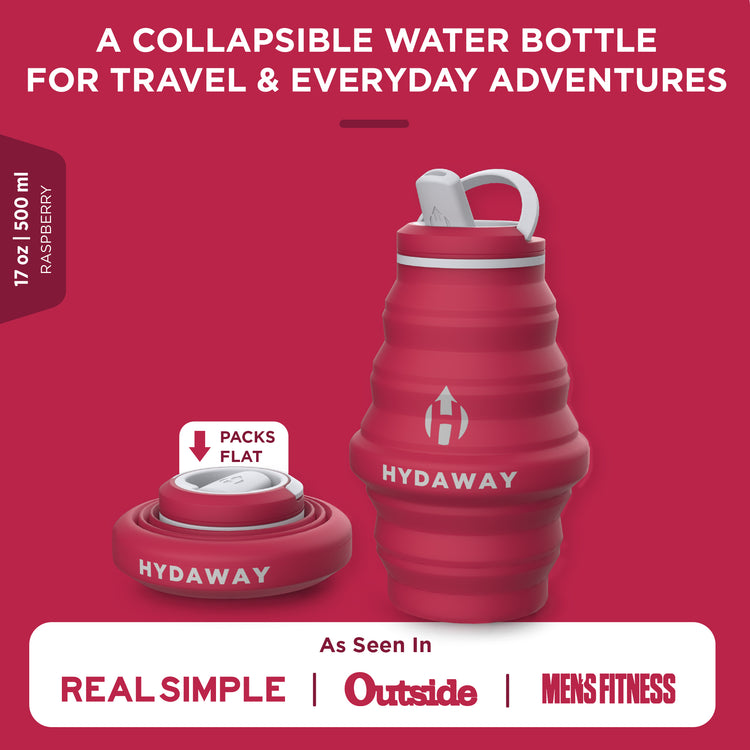 HYDAWAY-Collapsible-Water-Bottle-raspberry-17oz#color_raspberry