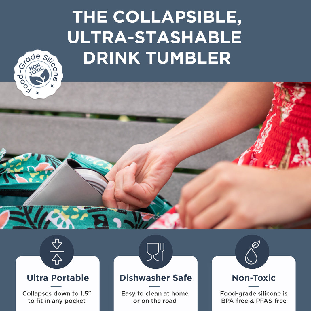 HYDAWAY Collapsible Drink Tumbler-Seaside#color_seaside