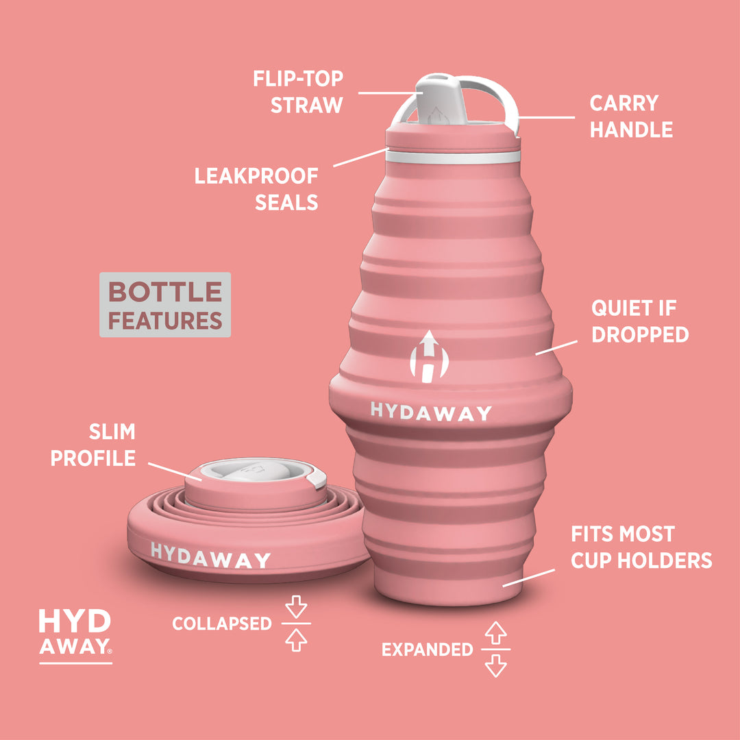 HYDAWAY-Collapsible-Water-Bottle-Coral-25oz#color_coral