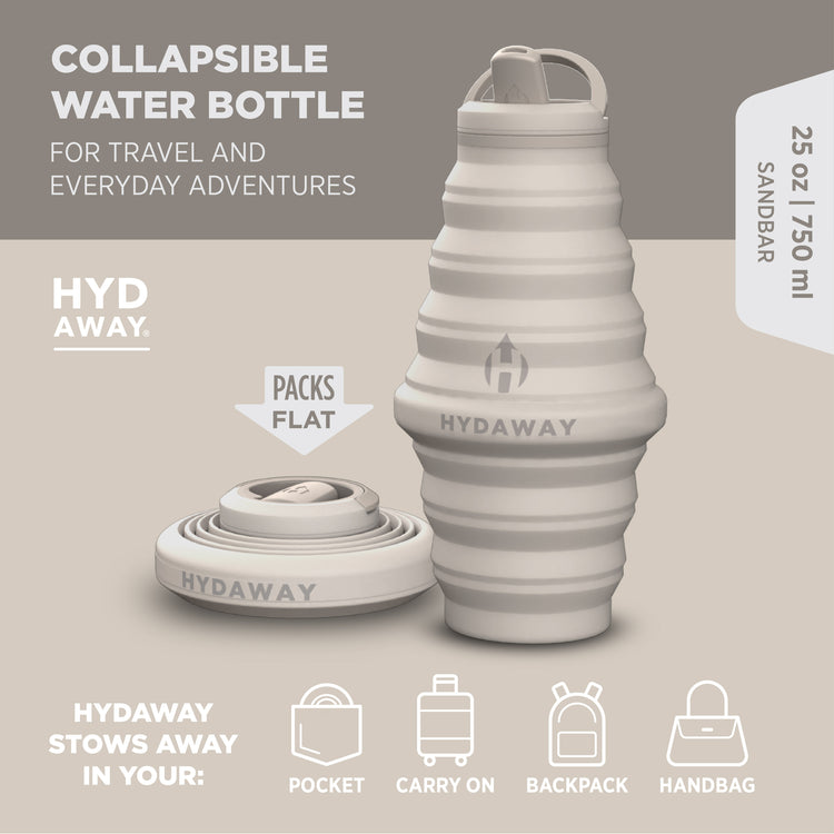 HYDAWAY-Collapsible-Water-Bottle-Sandbar-25oz#color_sandbar