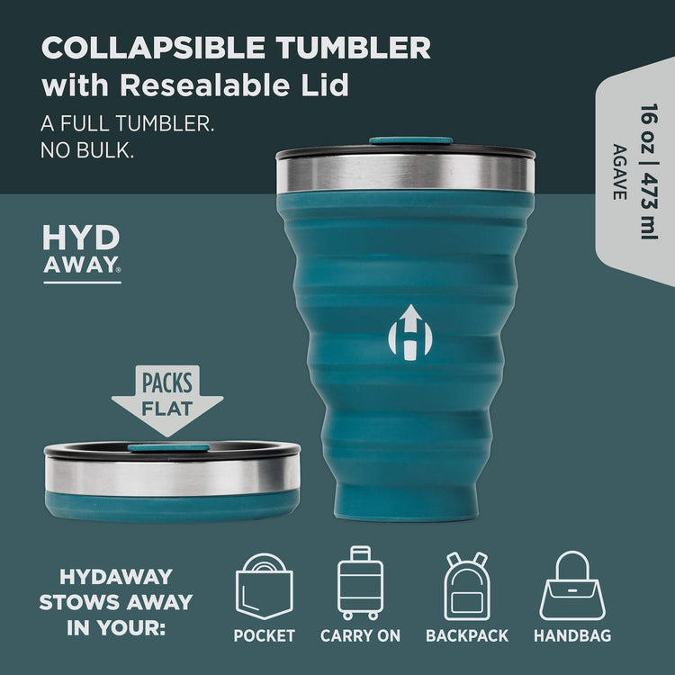 HYDAWAY-Collapsible-Tumbler-Agave-#color_agave